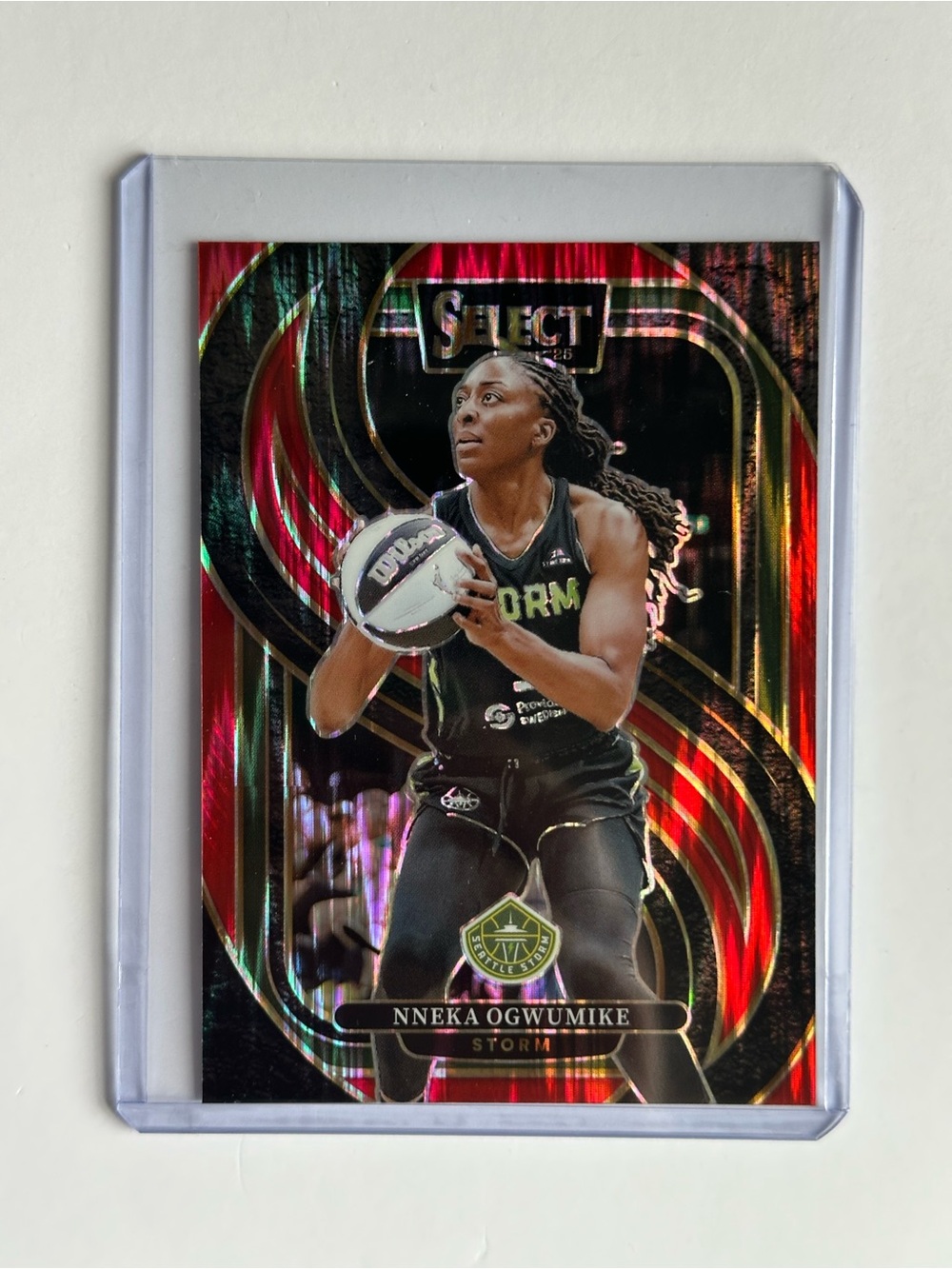 Panini Select Holo Basketball Card - Black & Red